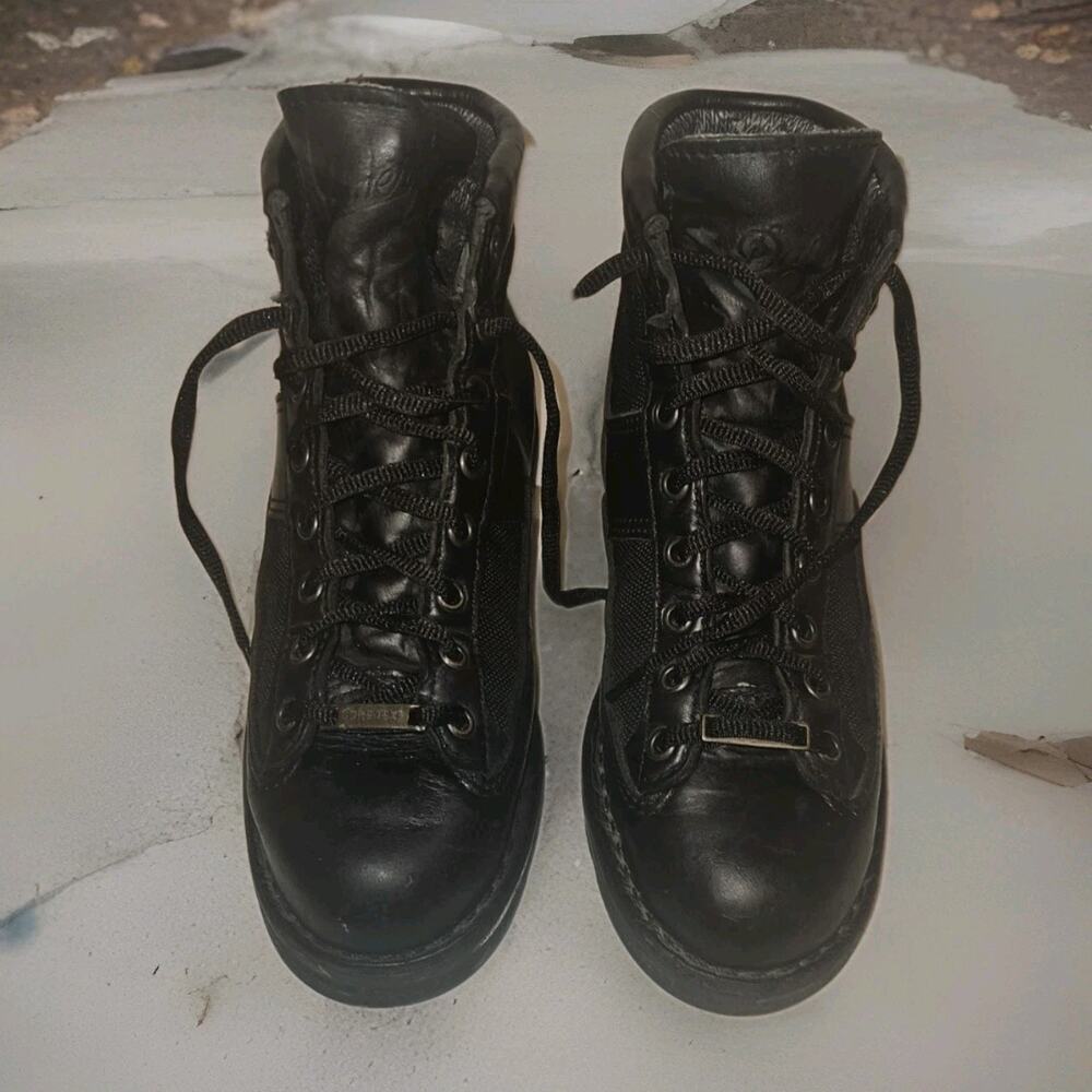 Danner Patrol 6” Boots Black Gore-Tex Leather Vibram USA 25200 Women's Size 7 - Picture 2 of 9